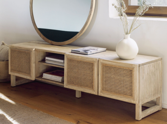 Perlita Long Cabinet TV Table