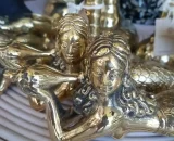 Jane Brass Figurine Mermaids