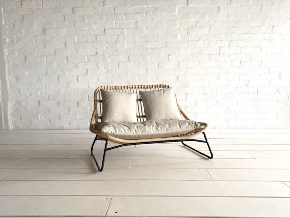 Rattan 2 Seater Sofa